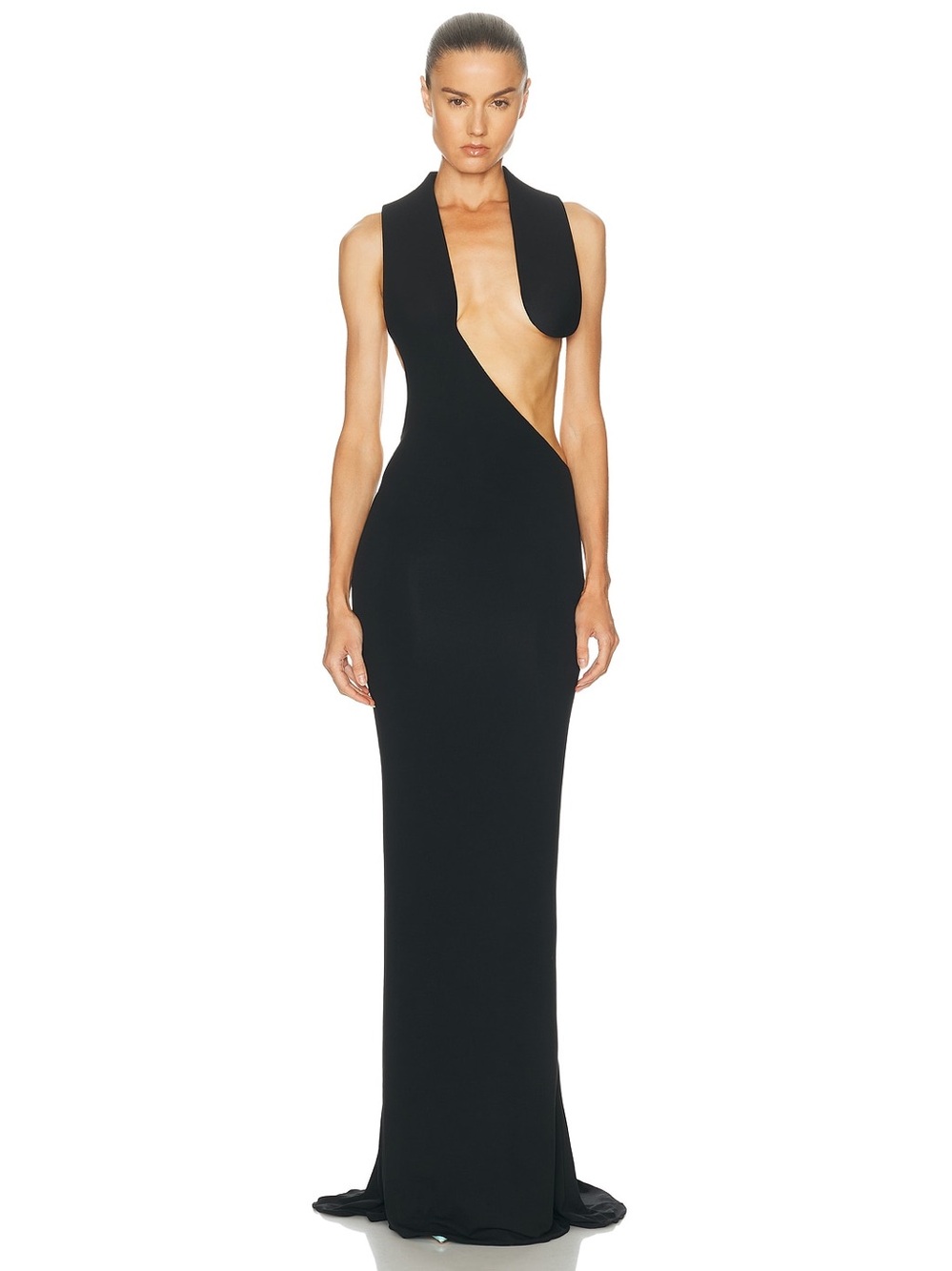 Tom Ford Asymmetric Backless Evening Dress